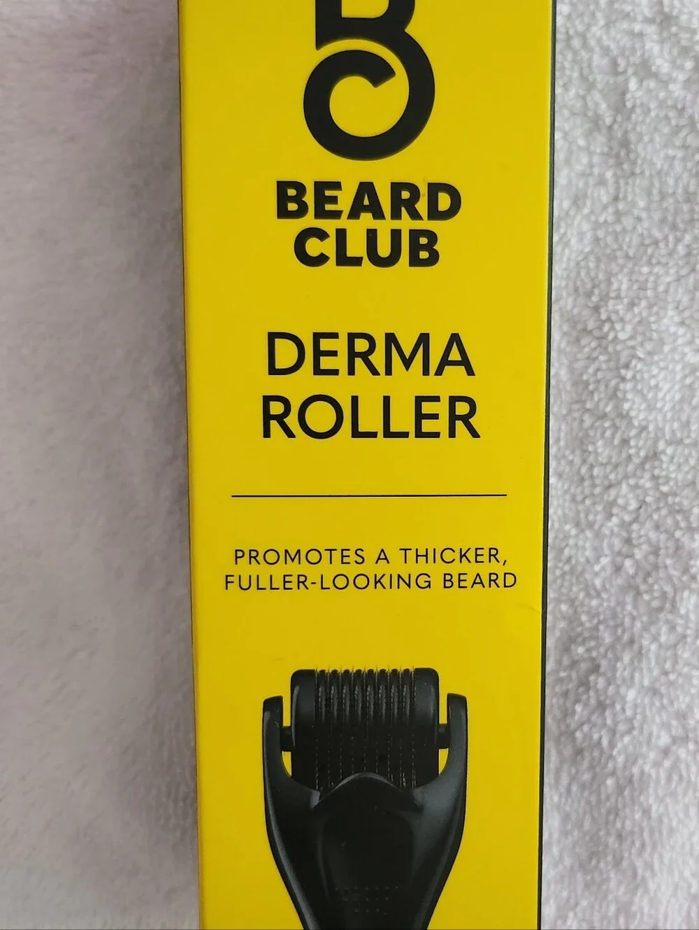 Derma Roller for Thicker-Looking Beard - Yellow Packaging, Black Roller